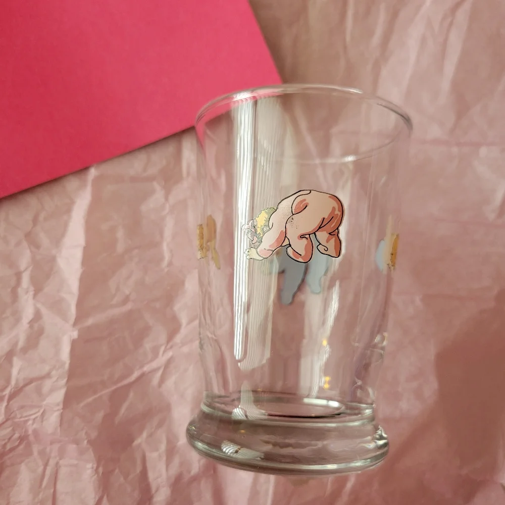 Adorable Nicole Miller ~ Fishs Eddy Baby Drinking Glass ~ Cute Baby Shower Décor